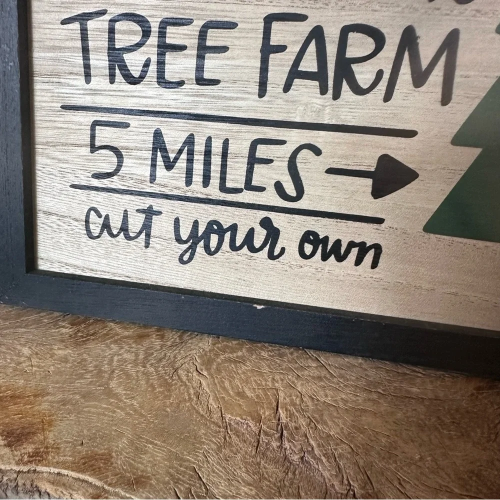 Target Dollarspot 2017 Wooden Christmas Tree Farm Sign.
